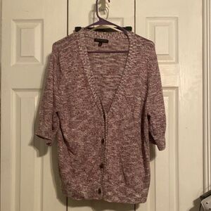 Banana Republic Red Cardigan Sweater V-Neck